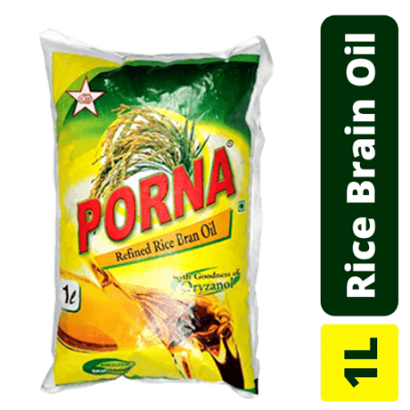 Porna Rice Brand Oil ரைஸ் பிராண்டு ஆயில் - product media