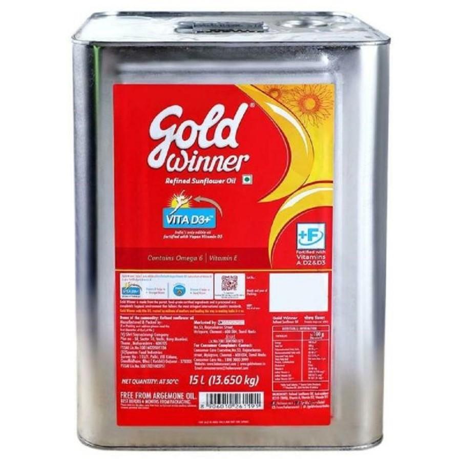 Gold Winner Refind Oil can கோல்ட்வின்னர் - product media