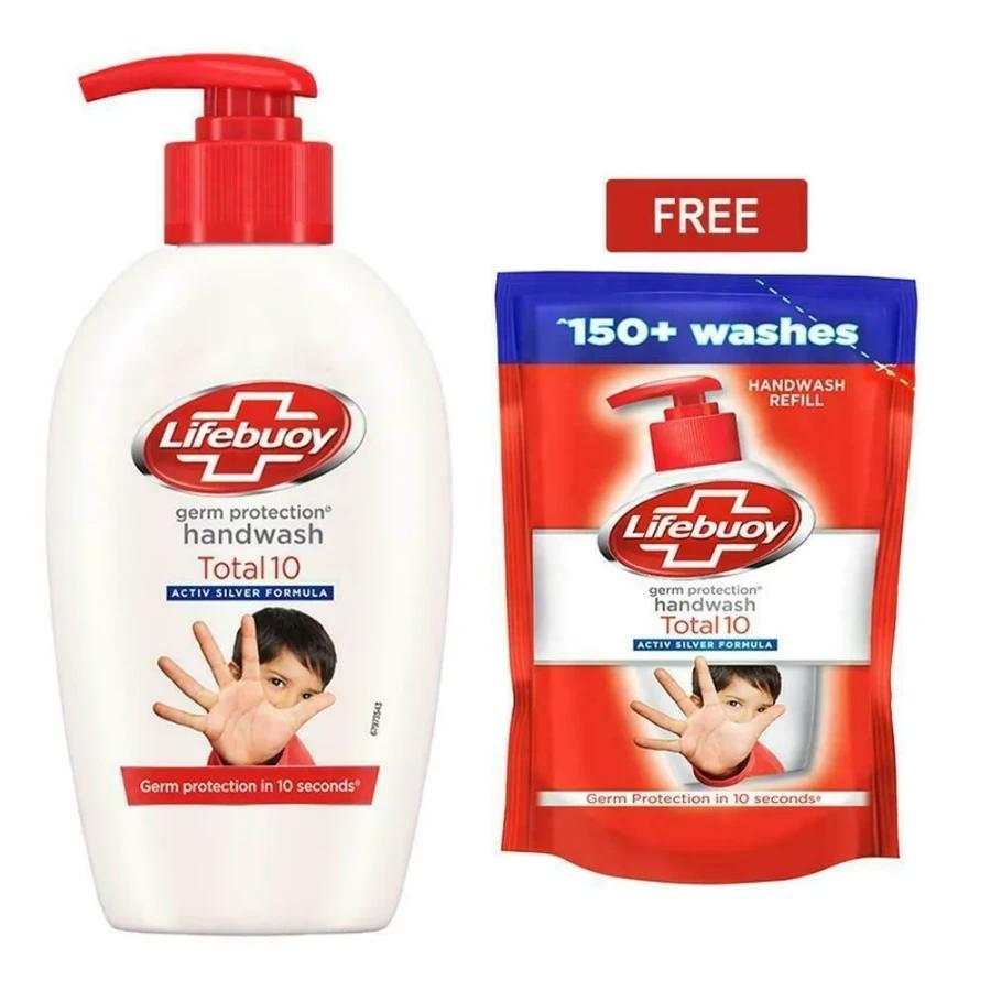 Lifebuoy Handwash Total10 Bottle - product media