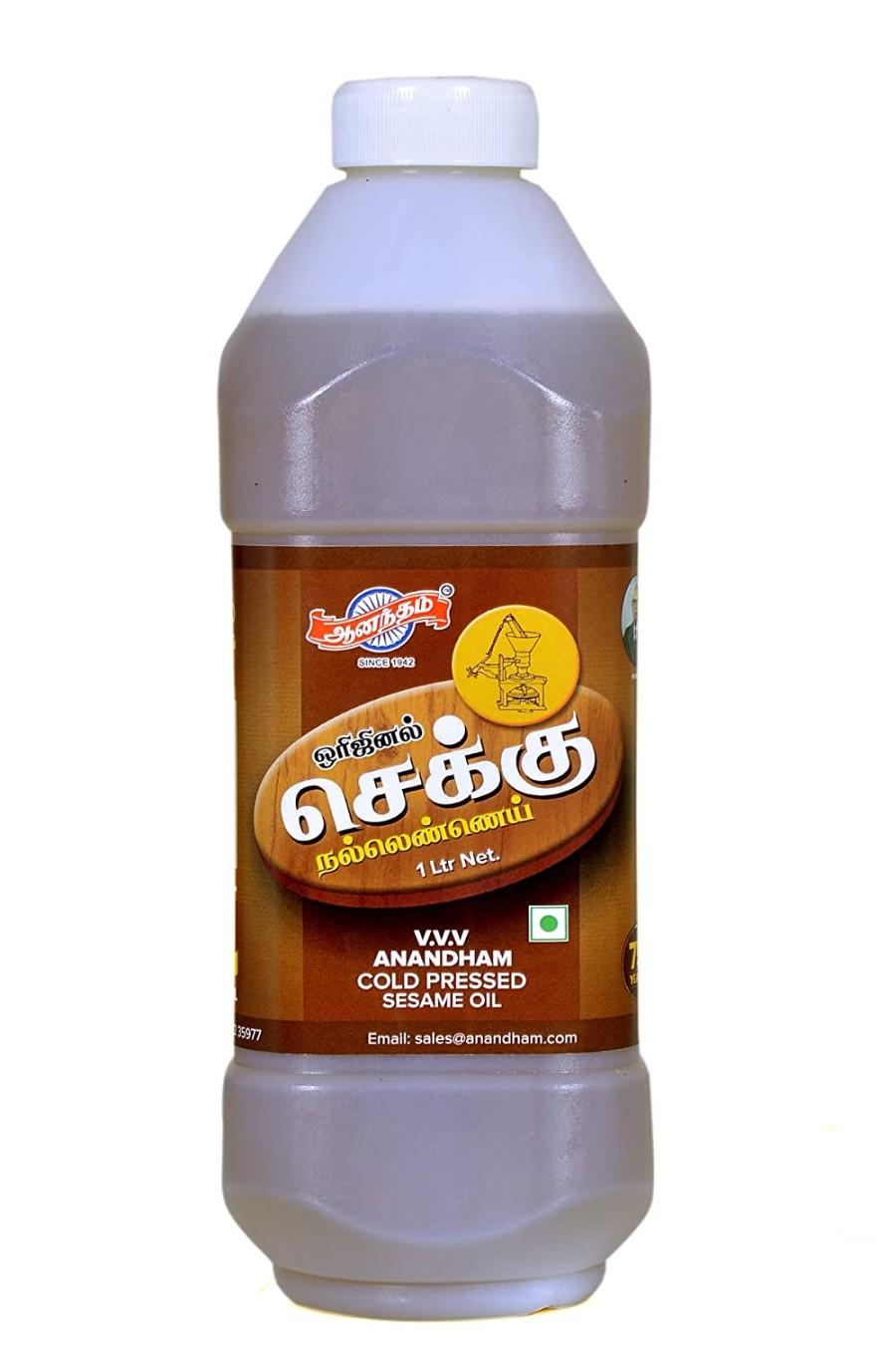 Anandham Chekku Nallennai 500m Sesame செக்குநல்லென்னை - product media