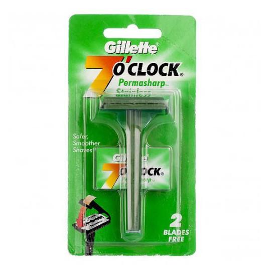 Gillette 7oClock Razor Green ஜில்லட் ரேஸர் - product media