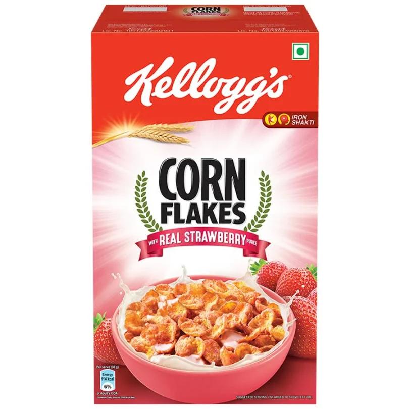 Kelloggs Corn Flakes Strawbery கெல்லாக்ஸ் கார்ன் - product media