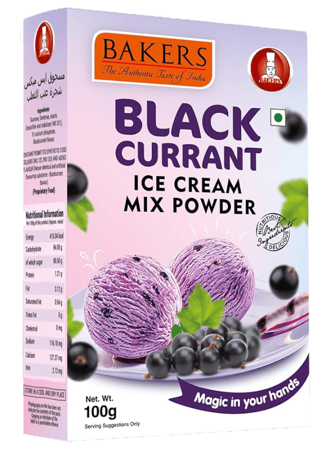 Ice Cream mix Bakers Black current ஐஸ்கிரீம் பவுடர் - product media