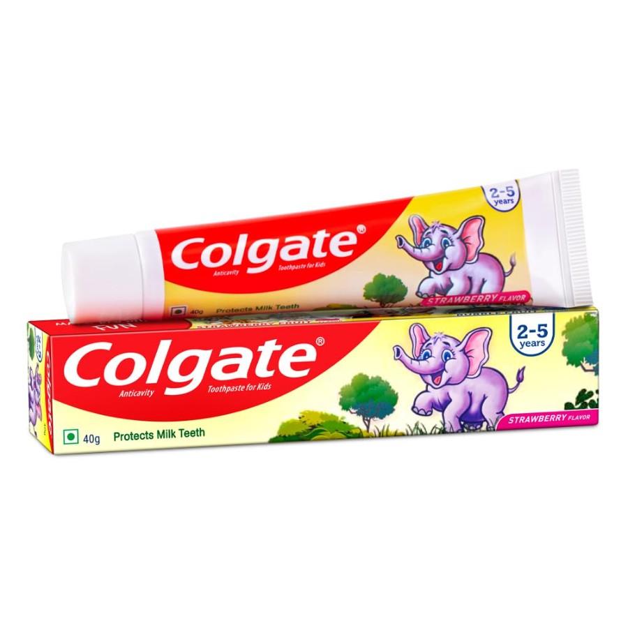 Colgate Kids Strawberry Elephant paste கோல்கேட் - product media