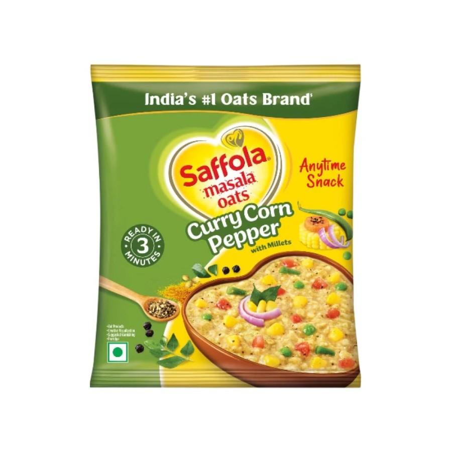 Saffola Masala Oats Curry Corn Pepper38gm சபோலா ஓட்ஸ் - product media